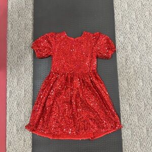 Cat & Jack Sparkling Red Kids Dance Dress